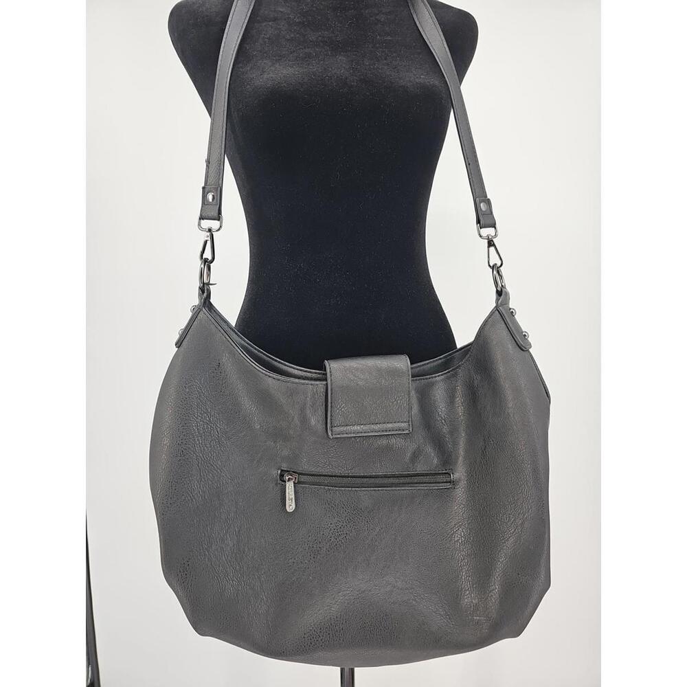 Killstar Black Embossed Gothic Crossbody Shoulder Purse - Picture 8 of 9